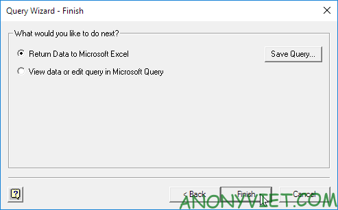 Bài 96: Cách sử dụng Microsoft Query trong Excel 46