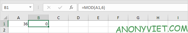 Bài 193: Cách sử dụng hàm Mod trong Excel