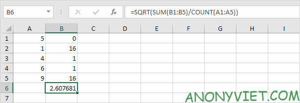 Bài 188: Cách sử dụng hàm STDEV trong Excel 72