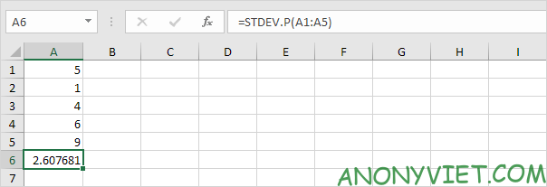 Bài 188: Cách sử dụng hàm STDEV trong Excel 73
