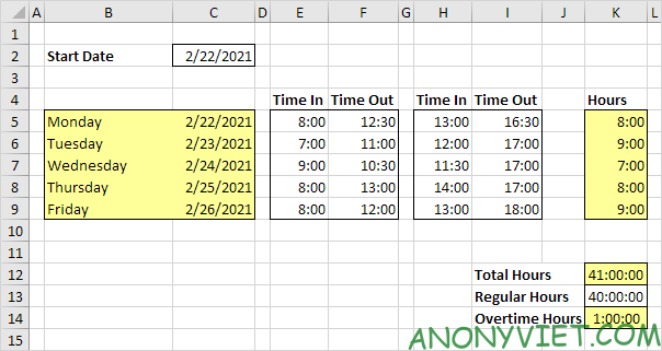 Bài 135: Tính thời gian trong Excel 16