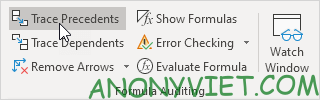 Bài 198: Nhóm Formula Auditing trong Excel