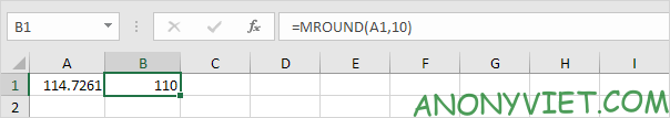 Bài 191: Làm tròn thành bội số trong Excel 9