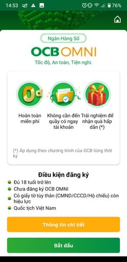 Cách nhận 100k miễn phí trên OCB OMNI 51