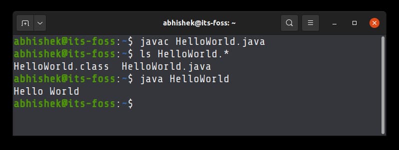 Cách chạy chương trình Java trong Ubuntu 11