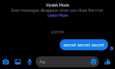 Cách dùng Vanish Mode - Tự động xóa tin nhắn Messenger khi đã xem 10