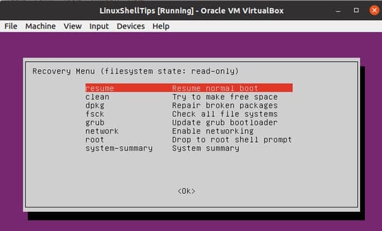 Cách đặt lại mật khẩu root khi quên trong Ubuntu 17