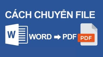 Instructions to convert Word files into PDF files for teachers