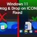 Windows 11 Drag & Drop to the Taskbar