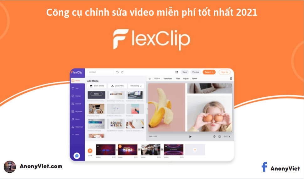 FlexClip: Trang web chỉnh sửa video tốt nhất 2021