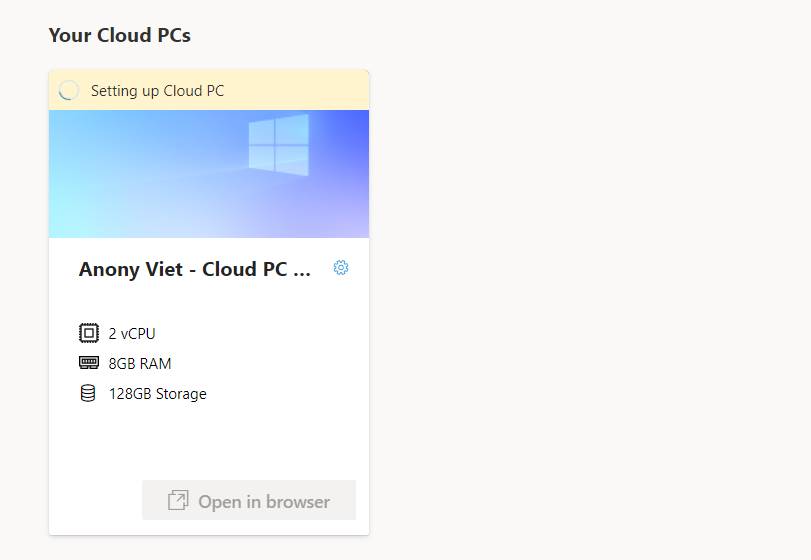 tao vps trial Windows 365 Cloud PC khong can visa