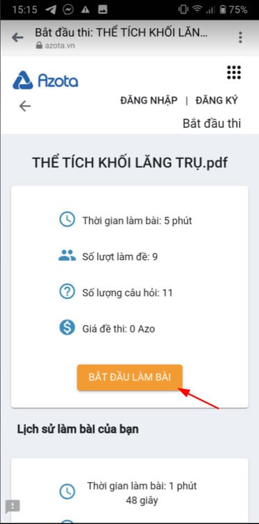 Cách Hack Azota trên điện thoại khi kiểm tra Online 9