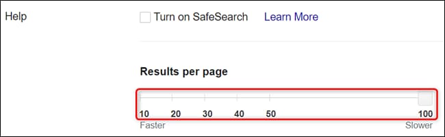 How to increase search results per Google page 10