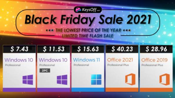 [Black Friday] Key Windows 10 chỉ có giá 7.25$, các phần mềm khác giảm 60%