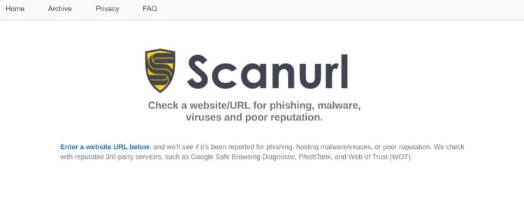 ScanURL - kiểm tra xem link có an toàn