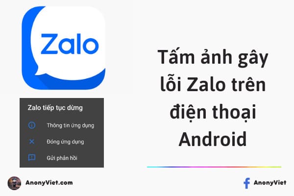 Tấm ảnh gây lỗi Zalo trên điện thoại Android