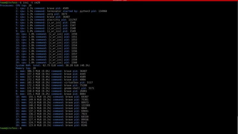 How to view all Linux system information with inxi 27