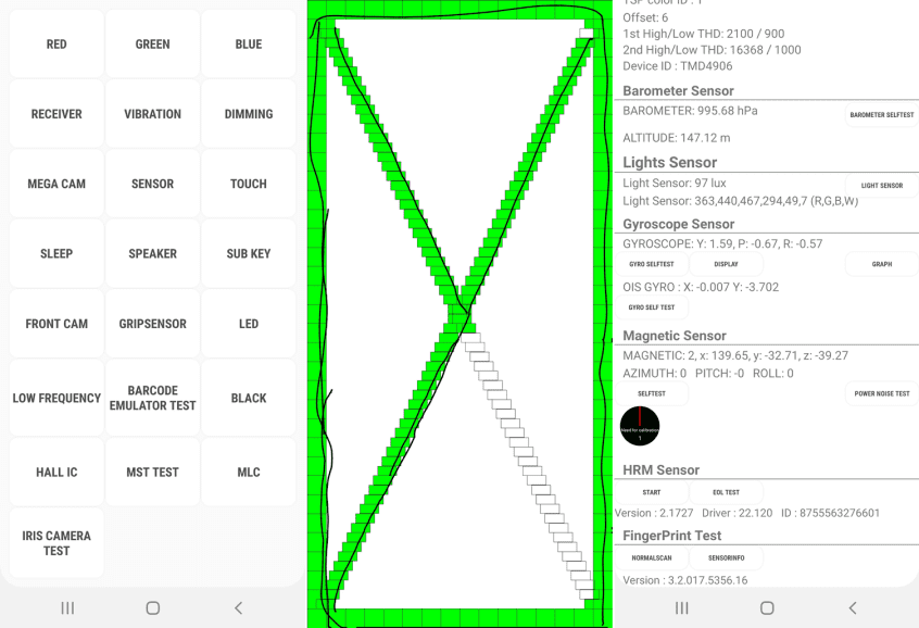 Phone diagnostics