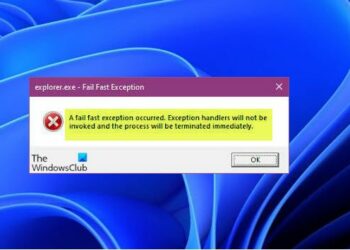 Cách sửa lỗi Fail Fast Exception trên Windows 11/10 2
