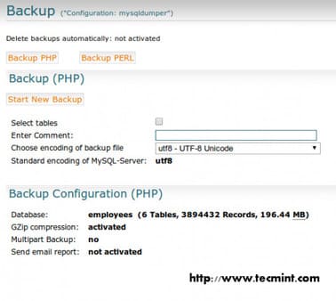 MySQLDumper: Công cụ tự động Backup MySQL dựa trên PHP và Perl 38