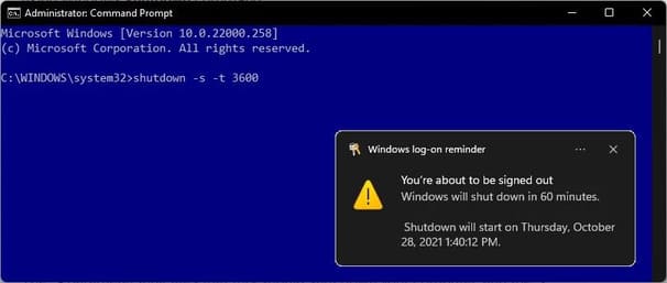Cách hẹn giờ tắt máy tính trong Windows 13
