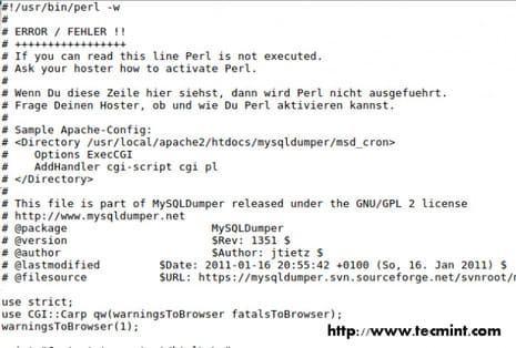 MySQLDumper: Công cụ tự động Backup MySQL dựa trên PHP và Perl 41