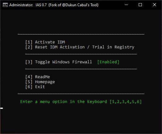 Script to activate IDM 100% without worrying about getting Virus
