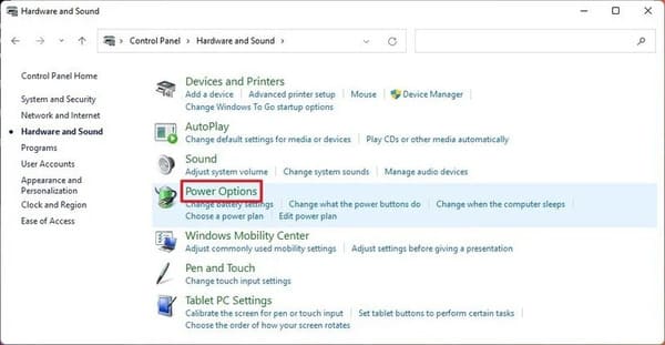 Cách thay đổi Chế độ Nguồn Điện trên Windows 11 12