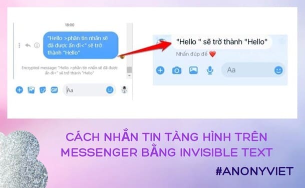 Hướng Dẫn Viết Tin Nhắn Tàng Hình Trên Messenger - Anonyviet