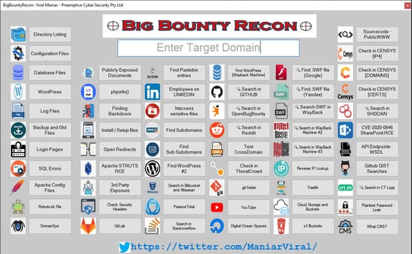 BigBountyRecon: Google Dork Spying Tool