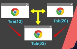 How to merge multiple Chrome windows into 1 window?
