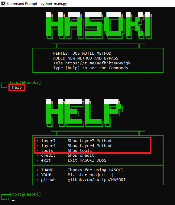 DDoS with Hasoki