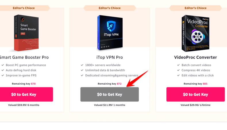 itop VPN pro giveaway
