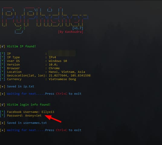 PyPhisher: Easy-to-use phishing tool with 65 available sites 16
