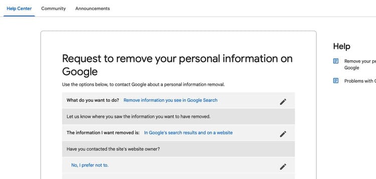 Cách xóa thông tin cá nhân ra khỏi kết quả tìm kiếm trên Google 6