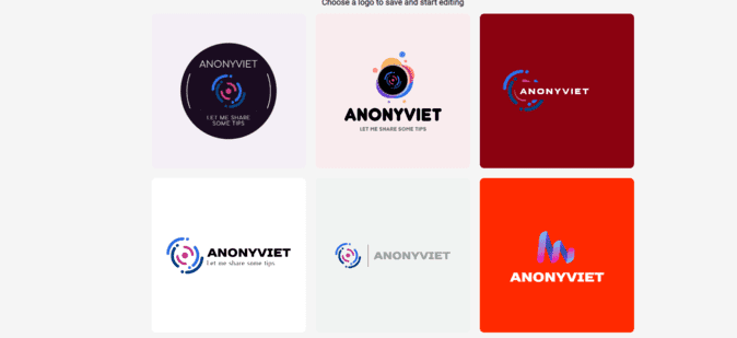 Instructions for designing beautiful Logo, Favicon with Turbologo