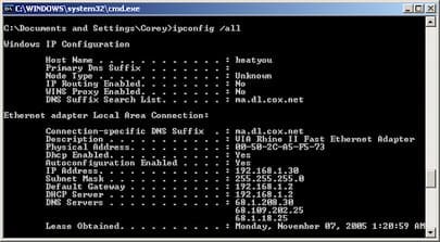 Knowledge of network protocols and services 21