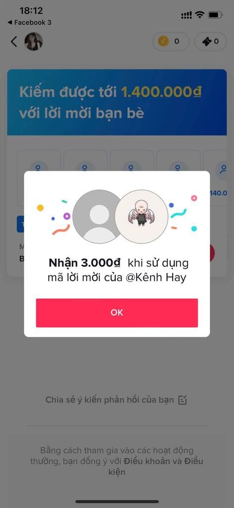 Tiktok đang tặng 1.650.000đ cho tất cả tài khoản 10