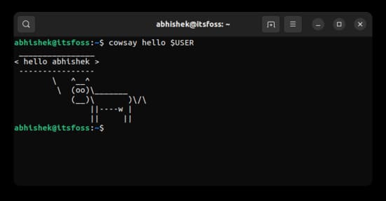 10 interesting ASCII Art creation tools in Terminal Linux 16