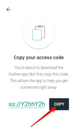 access code outline vpn