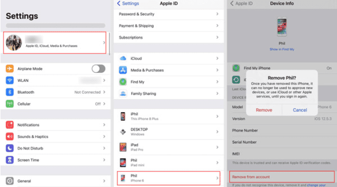 Hủy liên kết iPhone có cùng ID Apple