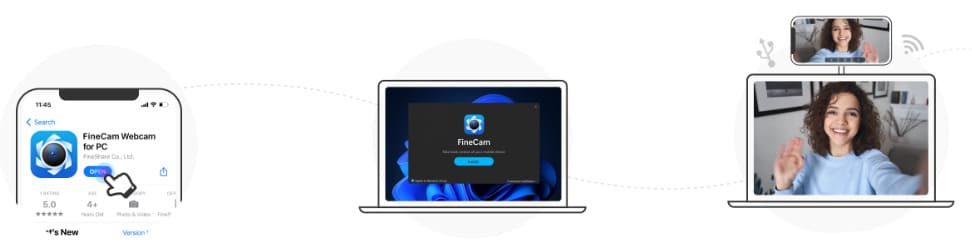 Cách sử dụng Finecam biến Camera điện thoại thành Webcam