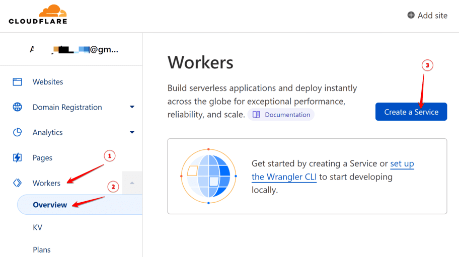 Create a Service workers