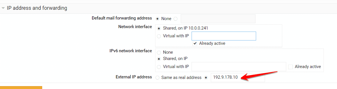 them host vào virtualmin