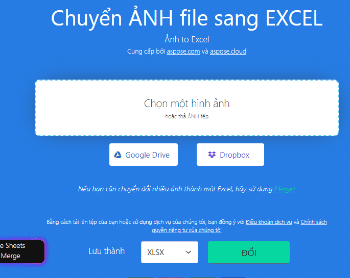 Cách chuyển hình ảnh sang Excel hỗ trợ tiếng Việt
