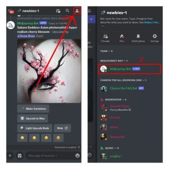 Instructions for using Midjourney to draw AI pictures on Discord