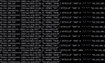 Tổng kết Event DDos vào mục tiêu AnonyViet 17
