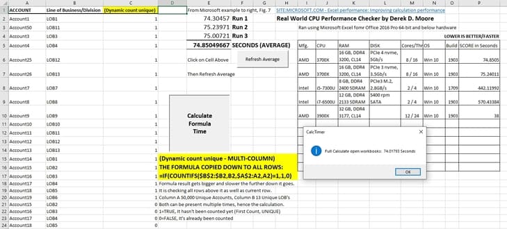Cách kiểm tra sức mạnh CPU bằng File Excel 6