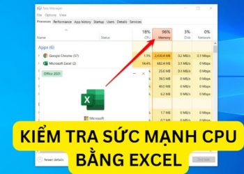 Cách kiểm tra sức mạnh CPU bằng File Excel 1