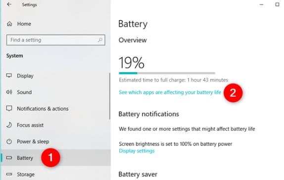 See which apps are affecting your battery life